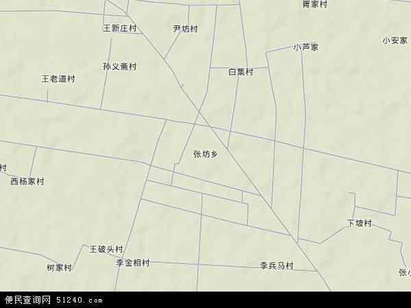 张坊乡地形图 - 张坊乡地形图高清版 - 2024年张坊乡地形图