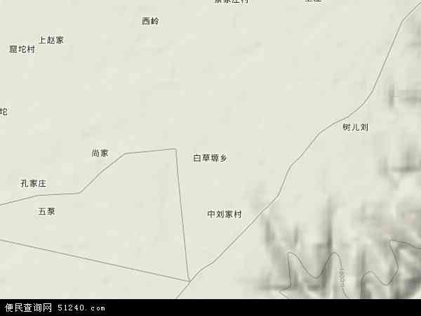 白草塬乡地形图 - 白草塬乡地形图高清版 - 2024年白草塬乡地形图