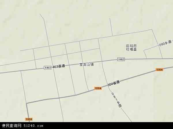 宝龙山镇地形图 - 宝龙山镇地形图高清版 - 2024年宝龙山镇地形图