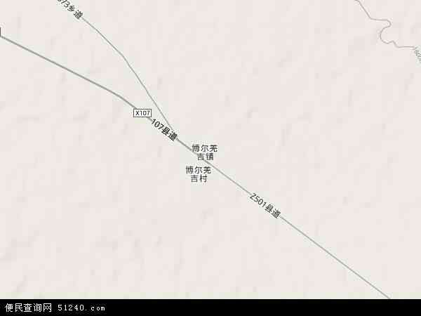 博尔羌吉镇地形图 - 博尔羌吉镇地形图高清版 - 2024年博尔羌吉镇地形图