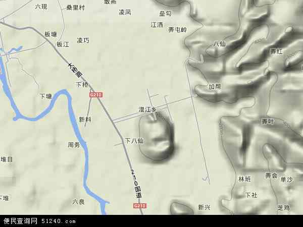 澄江乡地形图 - 澄江乡地形图高清版 - 2024年澄江乡地形图