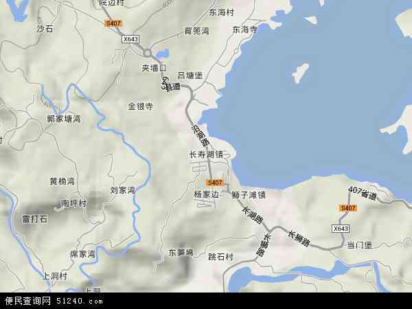 长寿湖镇地形图 - 长寿湖镇地形图高清版 - 2024年长寿湖镇地形图