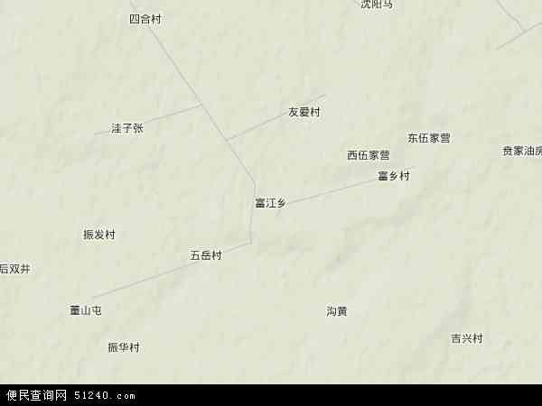 富江乡地形图 - 富江乡地形图高清版 - 2024年富江乡地形图