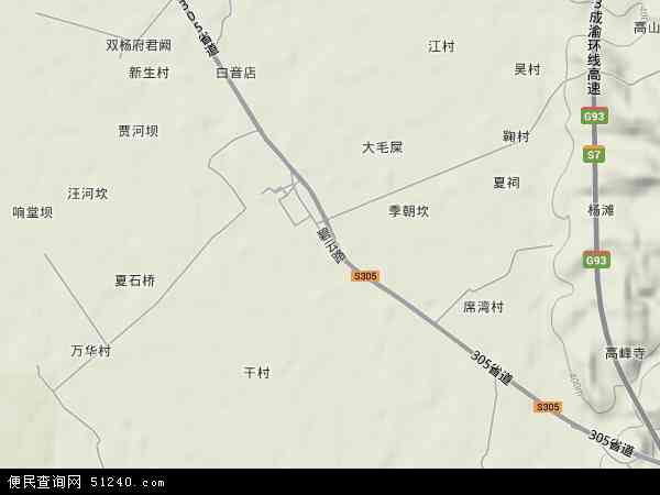 甘江镇地形图 - 甘江镇地形图高清版 - 2024年甘江镇地形图