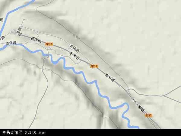 尕巴松多镇地形图 - 尕巴松多镇地形图高清版 - 2024年尕巴松多镇地形图