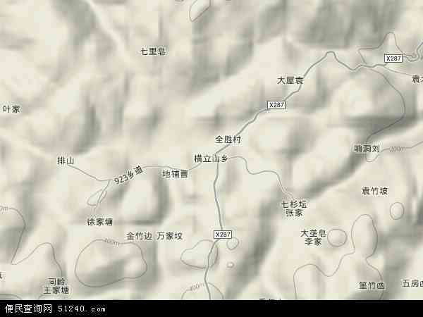 横立山乡地形图 - 横立山乡地形图高清版 - 2026年横立山乡地形图