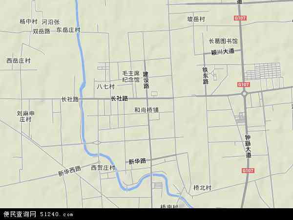 和尚桥镇地形图 - 和尚桥镇地形图高清版 - 2024年和尚桥镇地形图