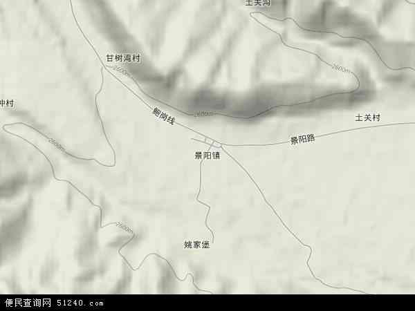 景阳镇地形图 - 景阳镇地形图高清版 - 2024年景阳镇地形图