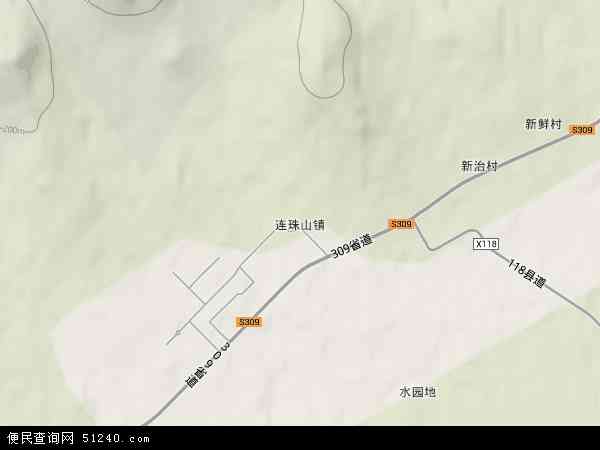 连珠山镇地形图 - 连珠山镇地形图高清版 - 2024年连珠山镇地形图