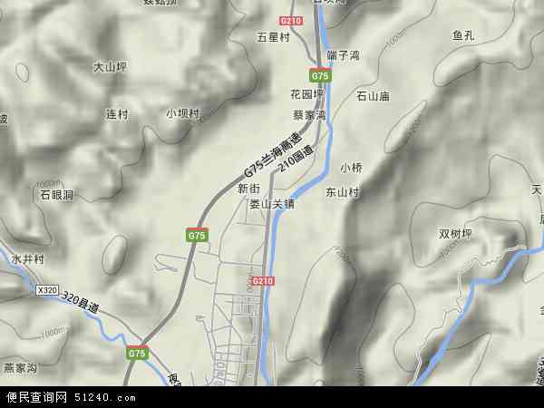 娄山关镇地图图片