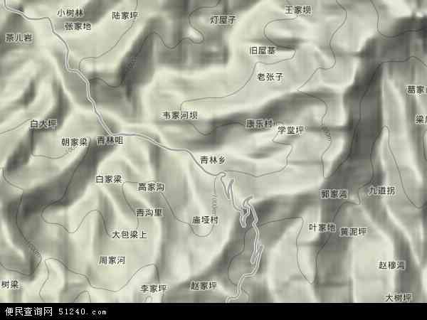 青林乡地形图 - 青林乡地形图高清版 - 2024年青林乡地形图