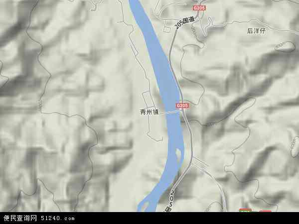 青州镇地形图 - 青州镇地形图高清版 - 2024年青州镇地形图