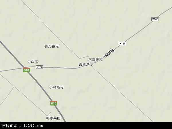 青肯泡乡地形图 - 青肯泡乡地形图高清版 - 2024年青肯泡乡地形图