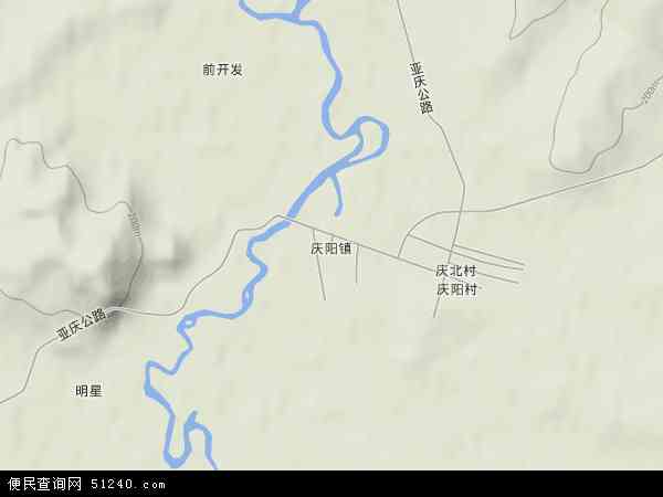 庆阳镇地形图 - 庆阳镇地形图高清版 - 2024年庆阳镇地形图