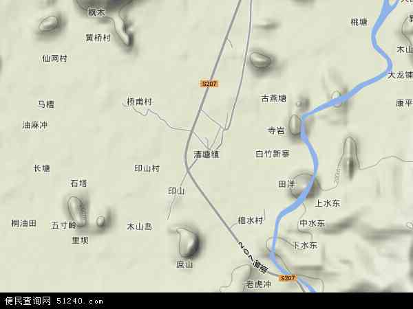 清塘镇地形图 - 清塘镇地形图高清版 - 2024年清塘镇地形图