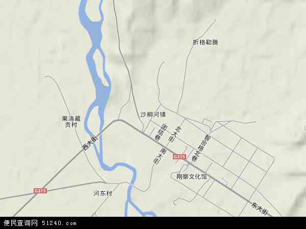 沙柳河镇地形图 - 沙柳河镇地形图高清版 - 2024年沙柳河镇地形图