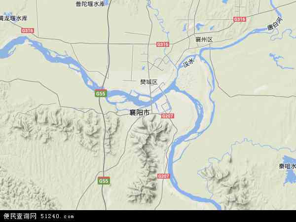 襄城区地形图 - 襄城区地形图高清版 - 2024年襄城区地形图