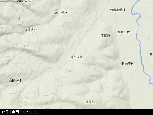 杨千河乡地形图 - 杨千河乡地形图高清版 - 2024年杨千河乡地形图