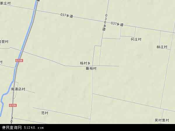 杨村乡地形图 - 杨村乡地形图高清版 - 2024年杨村乡地形图