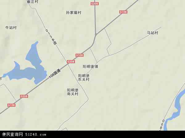 阳明堡镇地形图 - 阳明堡镇地形图高清版 - 2024年阳明堡镇地形图