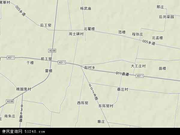 赵村乡地形图 - 赵村乡地形图高清版 - 2024年赵村乡地形图