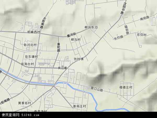 张村镇地形图 - 张村镇地形图高清版 - 2024年张村镇地形图
