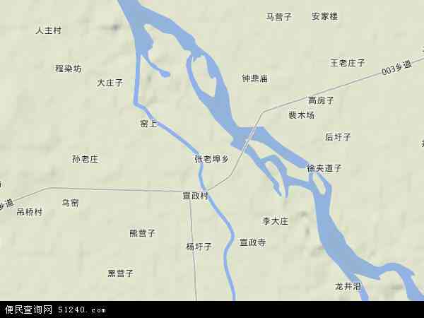 张老埠乡地形图 - 张老埠乡地形图高清版 - 2024年张老埠乡地形图