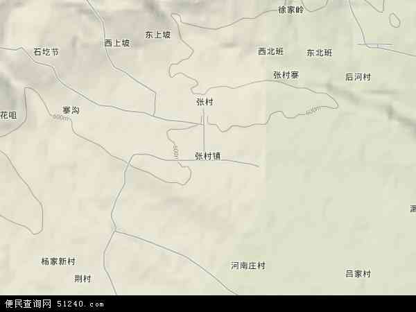 张村镇地形图 - 张村镇地形图高清版 - 2024年张村镇地形图