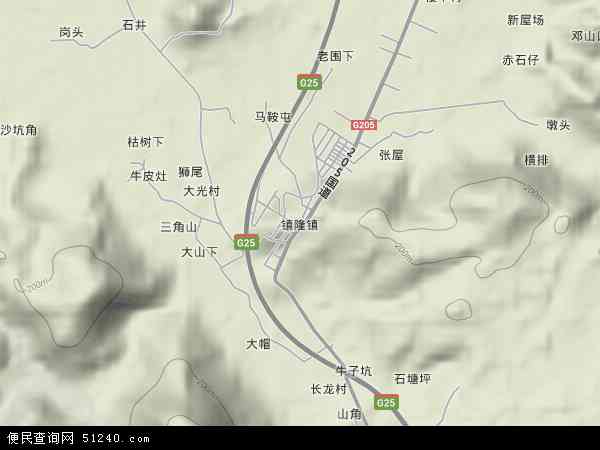 平南镇隆镇地图图片