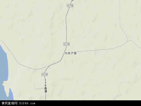 大岗子林场地形图 - 大岗子林场地形图高清版 - 2024年大岗子林场地形图