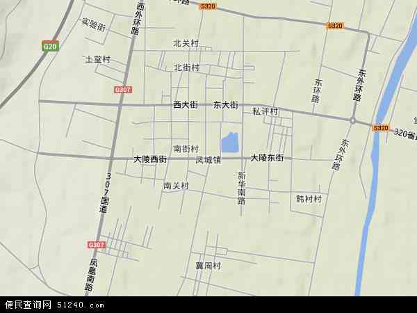 凤城镇地形图 - 凤城镇地形图高清版 - 2024年凤城镇地形图