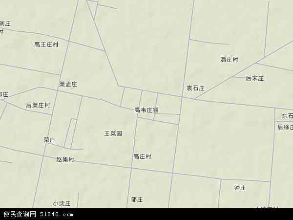 高韦庄镇地形图 - 高韦庄镇地形图高清版 - 2024年高韦庄镇地形图
