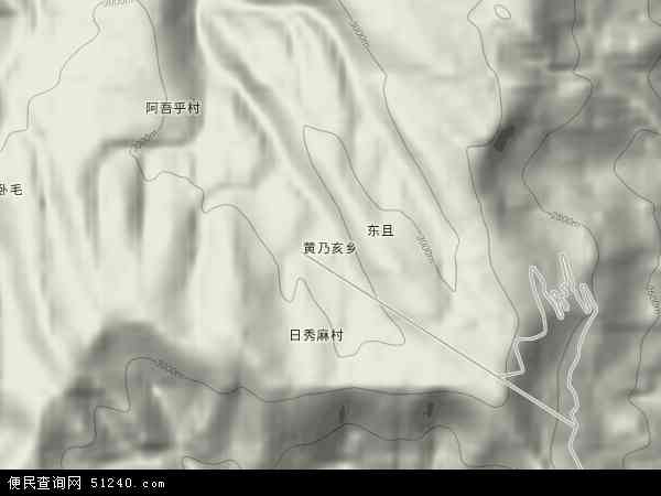 黄乃亥乡地形图 - 黄乃亥乡地形图高清版 - 2024年黄乃亥乡地形图