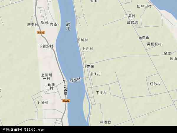 江东镇地形图 - 江东镇地形图高清版 - 2024年江东镇地形图