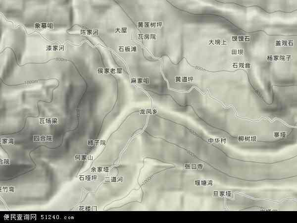 龙凤乡地形图 - 龙凤乡地形图高清版 - 2024年龙凤乡地形图