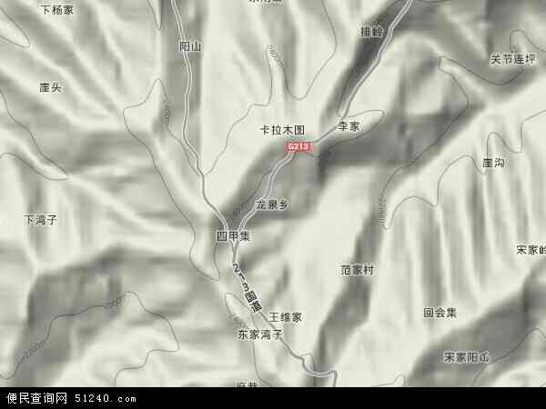龙泉乡地形图 - 龙泉乡地形图高清版 - 2024年龙泉乡地形图