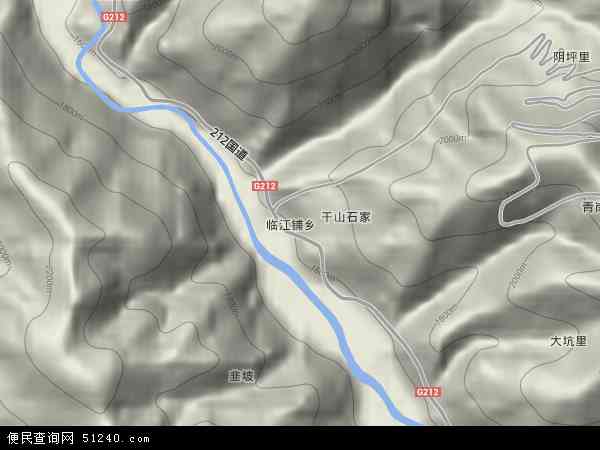 临江乡地形图 - 临江乡地形图高清版 - 2024年临江乡地形图
