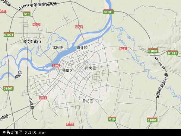 南岗区农垦地形图 - 南岗区农垦地形图高清版 - 2024年南岗区农垦地形图