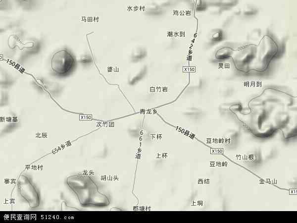 青龙乡地形图 - 青龙乡地形图高清版 - 2024年青龙乡地形图