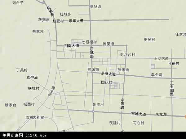 容城乡镇地图图片