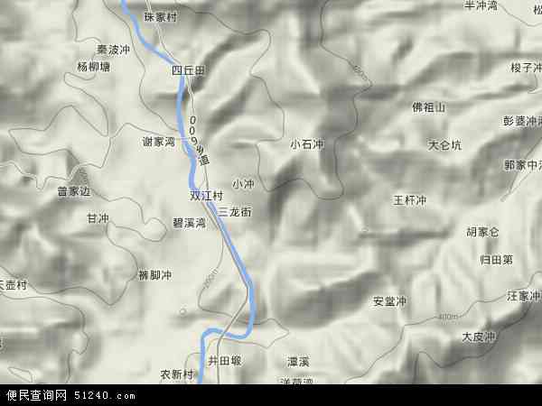 双江乡地形图 - 双江乡地形图高清版 - 2024年双江乡地形图