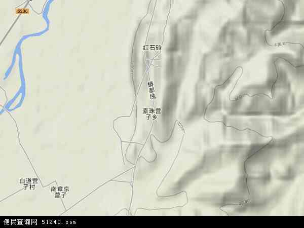素珠营子乡地形图 - 素珠营子乡地形图高清版 - 2024年素珠营子乡地形图