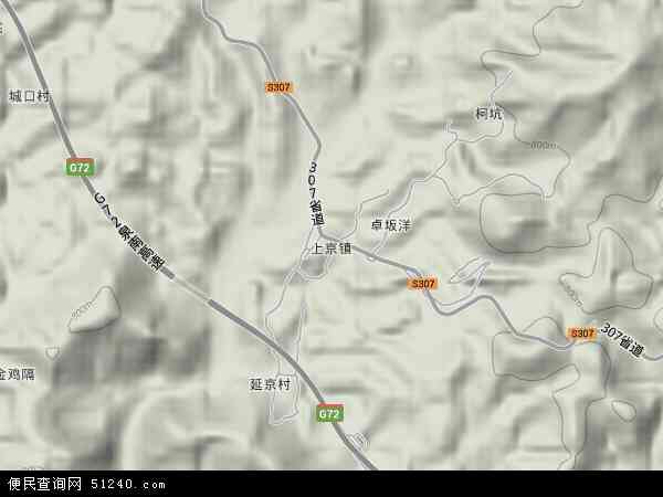 上京镇地形图 - 上京镇地形图高清版 - 2024年上京镇地形图