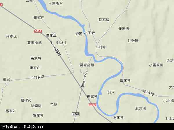 吴家店镇地形图 - 吴家店镇地形图高清版 - 2024年吴家店镇地形图