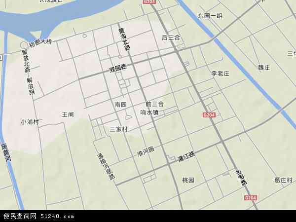 响水镇地形图 - 响水镇地形图高清版 - 2026年响水镇地形图