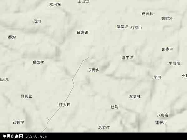 永青乡地形图 - 永青乡地形图高清版 - 2024年永青乡地形图