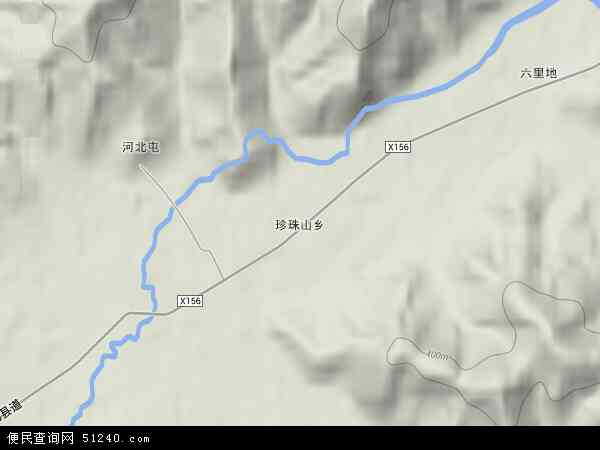 珍珠山乡地形图 - 珍珠山乡地形图高清版 - 2024年珍珠山乡地形图