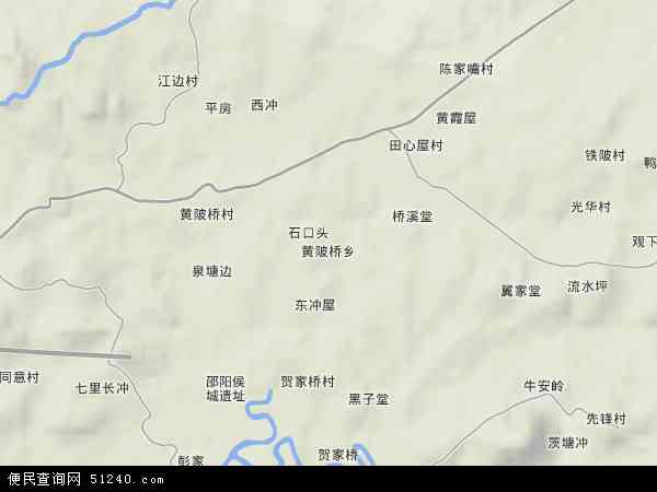 黄陂桥乡地形图 - 黄陂桥乡地形图高清版 - 2026年黄陂桥乡地形图