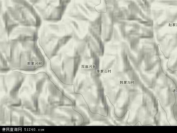 双庙河乡地形图 - 双庙河乡地形图高清版 - 2024年双庙河乡地形图