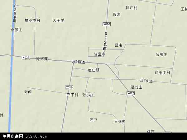 赵庄镇地形地图